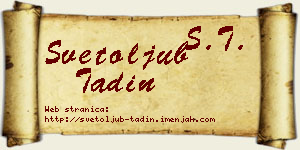 Svetoljub Tadin vizit kartica